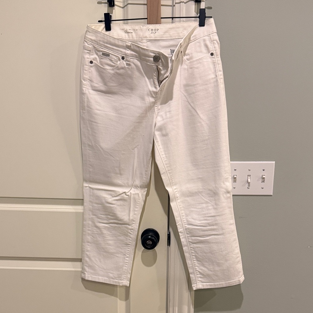 The Limited Women's Cream Ankle Jeans